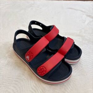 Crocs Kids Sandals Red White & Blue Boys Size 1